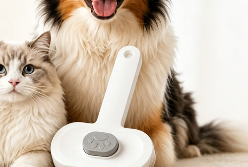 Floofmate Self-Cleaning Slicker Brush - One-Click Fur Release