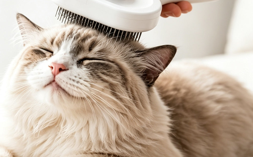 Floofmate Self-Cleaning Slicker Brush - One-Click Fur Release