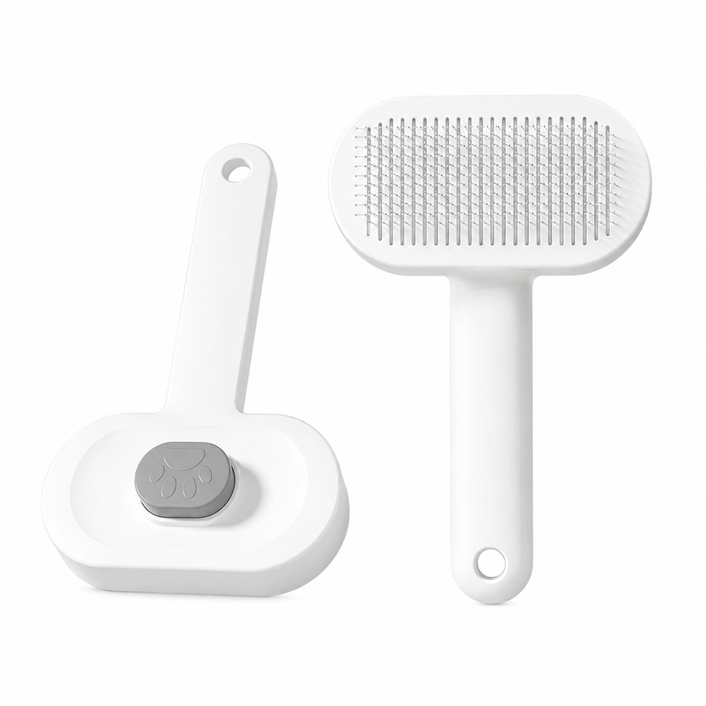 Floofmate Self-Cleaning Slicker Brush - One-Click Fur Release